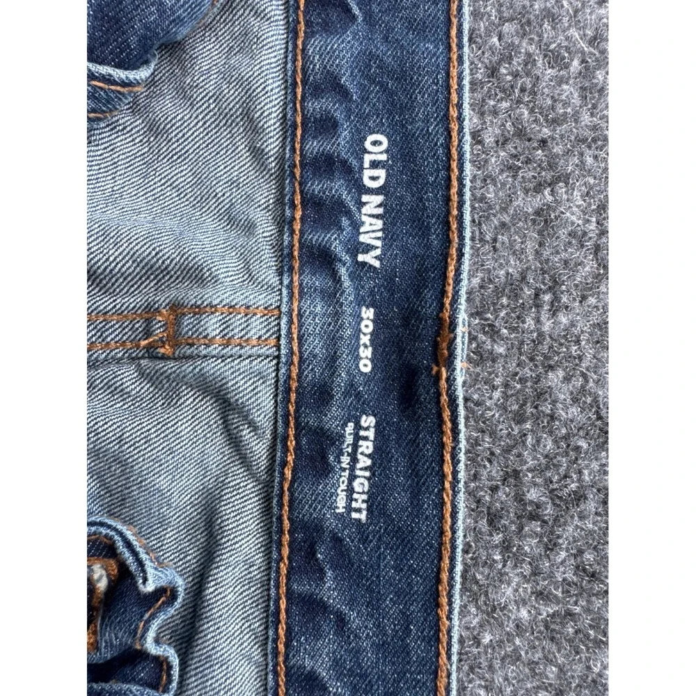 Old Navy Straight Built-In Tough Jeans Mens 30x30 Medium Wash Blue Denim Pants